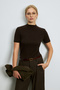 Delrey Women's T-Shirt Dark Brown - 3