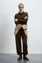 Sera Knitted Women's Sweatpants Brown