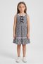 Kids Girl 2 Pieces Embroidered Dress With Headband, Multicolor