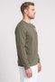 Men Regular Fit Long Sleeve Outdoor Sweatshirt, Deep Olive - 3