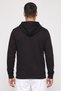 Men Sportswear Fit Long Sleeve Outdoor Hoodie, Black - 4