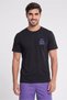 Men Sportswear Fit Graphic Print Outdoor T-Shirt, Black