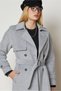 Belted Brown Coat 90678 - 3