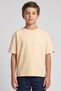 Kids Boy Short Sleeve Brand Logo T-Shirt, Sand