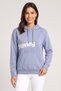 Women Relaxed Fit Long Sleeve Outdoor Hoodie, Blue
