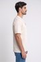 Men Crew Neck Short Sleeve Brand Logo T-Shirt, Cream - 3