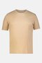 Men Crew Neck Short Sleeve Solid T-Shirt, Beige - 3
