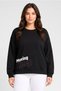 Women Relax Fit Long Sleeve Outdoor Sweatshirt, Black