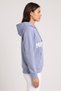 Women Relaxed Fit Long Sleeve Outdoor Hoodie, Blue - 3