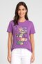 Miraculous Women Crew Neck Short Sleeve Graphic Print T-Shirt, Purple