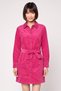 Women Textured Shirt Dress, Fuchsia