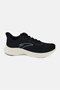 Women Lace Up Running Shoes, Black - 4