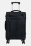 20 Inch Brand Logo Soft Shell Luggage, Black