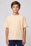 Kids Boy Short Sleeve Brand Logo T-Shirt, Sand