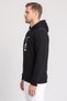 Men Sportswear Fit Long Sleeve Outdoor Hoodie, Black - 3