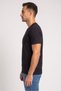 Men 3 Pieces V Neck Short Sleeve Plain T-Shirt, Black - 3