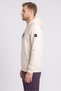 Men Sportswear Fit Graphic Print Outdoor Hoodie, Beige - 3