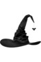 Witch Hat,Black Large Ruched Witch Hat, Spider Pendant Top Hat, Novelty Cosplay Accessories, for Women Men Wizard Cosplay Costume Accessories,45 * 45 * 37cm - 2