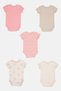 Toddlers Girl 5 Pcs Textured Bodysuit, Multicolor - 3