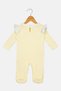 Toddlers Girl Embroidered Bodysuit, Light Yellow - 3