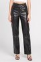 Women Regular Fit Textured Stright Leg Pants, Black
