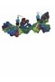 Crocheted Multicolor Butterfly Earrings