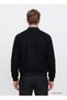 Ace008271173 Black Men's Bomber Collar Coat - 5