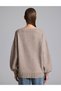 Mink Melange Wool Blend V-Neck Sweater 50332744-Vr174 - 5