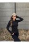 Women's finger slip-on bicycle collar blouse