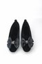 Women's Decorated Bow-Decorated Suede Home Ballet Flats Home Shoes - 8