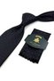 Black Motif Pattern Classic Tie with Handkerchief Kk14104 - 2