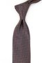 Brown Herringbone Classic Tie with Handkerchief Kk14063
