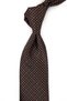 Brown Black Small Pattern Classic Tie with Handkerchief Kk14108