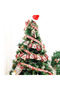 Merry Christmas Banners, Pine Shaped Christmas Burlap Banners,Christmas Banners Flags Outdoor Indoor Vintage Hanging Decorations, for Christmas Party Wall Tree and Fireplace - 6
