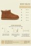 Women's Suede Plush Lined Comfortable Thin Sole Casual Winter Boots Ug07 - 4