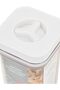 Sharp Chef Airtight Twist-Seal Food Storage Container, 1.8 Liter, Transparent with White Locking Lid, Tall Pantry Canister for Snacks, Pasta and Sugar - 3