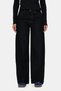Aura Black Denim Wide Leg 100% Cotton Standard Fit Women's Trousers