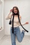 Women's Lightly Curled Edge Thin Long Shawl Slim Fit Autumn Spring Winter Scarf - 3