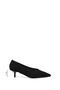 Women's Black Suede Pointed Toe Thin Heeled Stiletto - 3