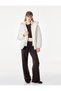 Regular Fit Long Sleeve Zippered Hooded Puffer Jacket