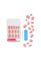 Gel Fantasy Short Length Pink Nails KGN12 28 Pieces - 2