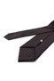 Black Motif Pattern Classic Tie with Handkerchief Kk14089 - 3