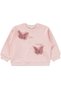 Butterfly Embroidered Tracksuit Set for 2-5 Years Old - Pink - 2