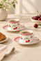 Patterned 2-Person Porcelain Turkish Coffee Cup Set, 4 Pieces, 100 ml - 7