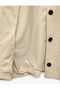 Buttoned Long Sleeve Short Cashmere Coat with Pockets and Detachable Faux Fur Collar - 6