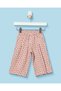Infant Girls Pink Printed Wide Leg Pants