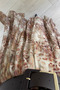 Belted Asymmetrical Cut Glittery Camel Patterned Chiffon Skirt - 4