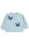 Butterfly Embroidered Tracksuit Set for 2-5 Years Old - Blue - 2