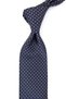 Navy Blue Polka Dot Pattern Classic Tie with Handkerchief Kk14129