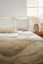 Ranforce -Opal Waves Cream- Double Duvet Cover Set - 2